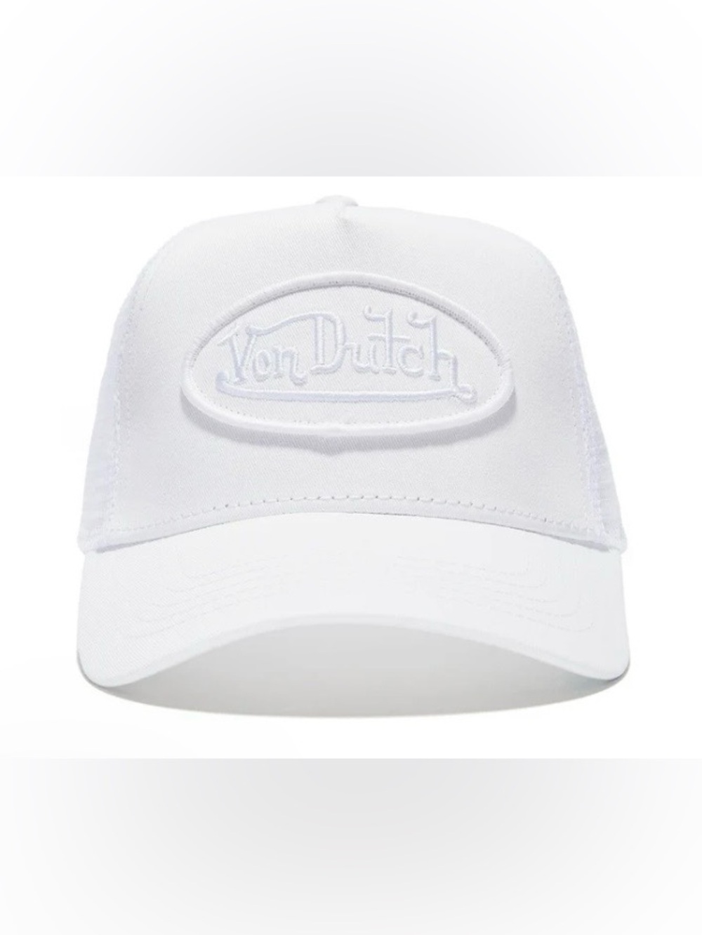 Von Dutch Triple White Trucker Hat. New With Tags.